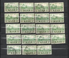Saar  19 Timbres Oblitérés - Used Stamps