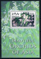 Bloc Sheet  Fleurs Orchidées Flowers Orchids  Neuf  MNH **   Maldives 2007 - Orchidee