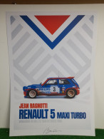 RENAULT 5 MAXI TURBO - AFFICHE POSTER - Voitures