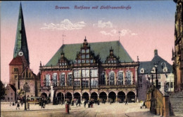 CPA Hansestadt Bremen, Rathaus, Liebfrauenkirche - Andere & Zonder Classificatie