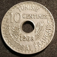 TUNISIE - TUNISIA - 10 CENTIMES 1938 ( 1357 ) - Ahmad Pasha - Protectorat Français - KM 259 - Tunisia