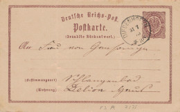 Ganzsache 1/2 Groschen - Diedenhofen - Thionville 1875 > Schlangenbad - Tarjetas
