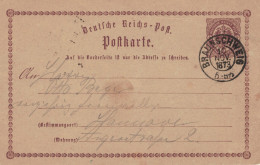 Ganzsache 1/2 Groschen - Braunschweig 1873 > Hannover - Cartoline