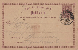 Ganzsache 1/2 Groschen - Braunschweig 1873 > Hannover - Briefkaarten