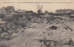 Environs D'Alençon.  Chantiers Pastoureau & Fleury.  Condé-sur-Sarthe.  Carrière De Beauséjour  ( Granits ) - Alencon