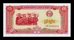 Camboya Cambodia 5 Riels 1987 Pick 33 Sc Unc - Cambodge