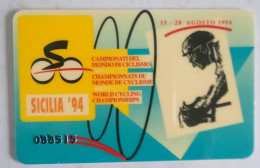 SCHEDA TELEFONICA ITALIANA - USI SPECIALI- CAMPIONATI MONDIALI DI CICLISMO SICILIA 1994 C&C 4037 - Verzamelingen