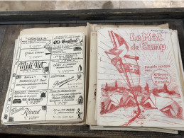 Lot De 40 Bulletins « le Mât De Camps » Du XXeme Groupe, 1re Menie De Marseille Années 50-60 - Scoutisme