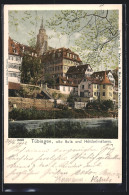 AK Tübingen, Blick Auf Alte Aula Und Hölderlinsturm  - Tübingen