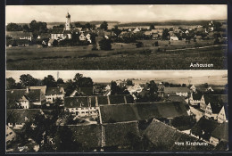 AK Anhausen / Augsburg, Ortsansicht Mit Kirche, Teilansicht Vom Kirchturm  - Augsburg