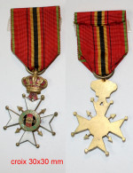 Médaille-BE-302-II-30_FNC-NSB_Croix 30 Mm_ Post 1945_WW2_21-07-01 - Belgique