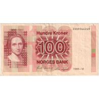 Norvège, 100 Kroner, 1986, KM:43c, TTB - Noruega