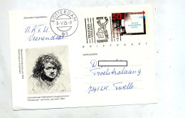Carte Postale 50 Philatelie Cachet Rotterdam Tentoon Stelling Illustré Rembrandt - Entiers Postaux
