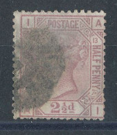 GB  N°56 Victoria 2,5p Rose De 1875 - Planche 13 - Used Stamps