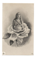 Femme Dans Une Rose . Surréalisme - Femmes