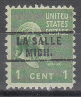 USA Precancel Vorausentwertungen Preo Locals Michigan, La Salle 743 - Precancels