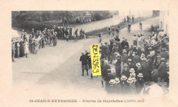 SAINT-JEAN-sur-REYSSOUZE (Ain) - Course De Bicyclettes (4 Juillet 1909) - Voyagé 1911 (2 Scans) - Sin Clasificación