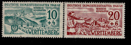 Württemberg 38 - 39 Skimeisterschaften MNH Postfrisch Neuf ** - Wurtemberg