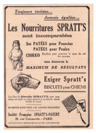 1932 - Publicité - Matériel Avicole Spratt's Patent Au 38 Rue Caumartin à Paris 9ème - Publicités