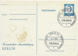 Postzegels > Thema's > Ruimtevaart >  Europa >briefkaart Berlijn Raumfahrt Ausstellung Urania  (17149) - Europe