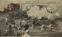 FRANCIA. FRANCE. Le Zeppelin Abattu Par Les Canons De La Défense De Compiègne - War 1914-18