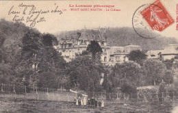 MONT ST MARTIN   -   MEURTHE & MOSELLE  -   (54)   -  CPA  ANIMEE  DE  1912  -  LE  CHÂTEAU. - Mont Saint Martin