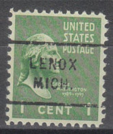 USA Precancel Vorausentwertungen Preo Locals Michigan, Lenox 712 - Precancels