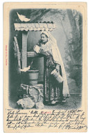 RO 89 - 13706 ETHNIC Woman, Litho, Port Popular, Romania - Old Postcard - Used - 1901 - Roemenië