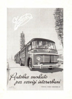 Autobus Snodato VIBERTI, Pubblicità Epoca 1951, Vintage Advertising - Publicités