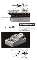 OLIVETTI Divisumma, Pubblicità Epoca 1953, Vintage Advertising - Publicités