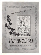 Caramelle Al Rabarbaro AMBROSOLI, Pubblicità 1951, Vintage Advertising - Publicités