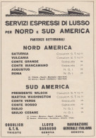 Cosulich, Lloyd Sabaudo, Navigazione Generale Italiana, Pubblicità 1929 - Publicités