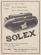 Carburatore SOLEX, Pubblicità Epoca 1929, Vintage Advertising - Publicités