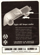 Lavorazione Leghe Leggere, Alluminio, Milano, Pubblicità, 1940 Advertising - Publicités
