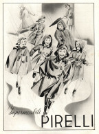 Impermeabile PIRELLI, Illustrazione, Pubblicità, 1940 Vintage Advertising - Publicités