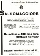 Salsomaggiore Eterna Giovinezza Dell'organismo, Pubblicità 1940 Vintage Ad - Publicités