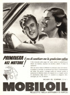 MOBILOIL Primavera Nel Motore, Pubblicità Epoca, 1940 Vintage Advertising - Publicités