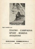 Binocolo Italiano Officine Galileo - Pubblicità 1931 - Advertising - Publicités