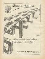 Benzina E Motor Oils SHELL - Illustrazione - Pubblicità 1930 - Advertising - Werbung