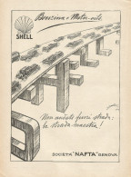 Benzina E Motor Oils SHELL - Illustrazione - Pubblicità 1930 - Advertising - Werbung