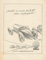 Benzina E Motor Oils SHELL - Illustrazione - Pubblicità 1930 - Advertising - Werbung