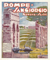 Pompe San Giorgio - Illustrazione A Colori - Pubblicità 1928 - Advertising - Werbung