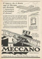 Meccano - Aereo - Pubblicità 1928 - Advertising - Werbung