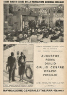 Recita Di Angelo Musco A Bordo Del Roma - N.G.I. - Pubblicità 1928 - Adv. - Werbung