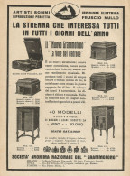 Il Nuovo Grammofono La Voce Del Padrone - Pubblicità 1928 - Advertising - Werbung