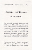 Assalto All'Everest, Eric Shipton, Pubblicità 1953, Vintage Advertising - Werbung