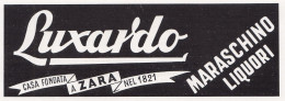 LUXARDO Maraschino, Cherry Brandy, Pubblicità 1953, Vintage Advertising - Advertising