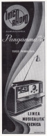 Radio Imca Pangamma, Pubblicità Epoca 1952, Vintage Advertising - Advertising