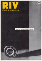 Cuscinetti RIV, Villar Perosa, Pubblicità Epoca 1952, Vintage Advertising - Advertising