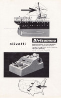 Olivetti Divisumma, Pubblicità Epoca 1952, Vintage Advertising - Advertising